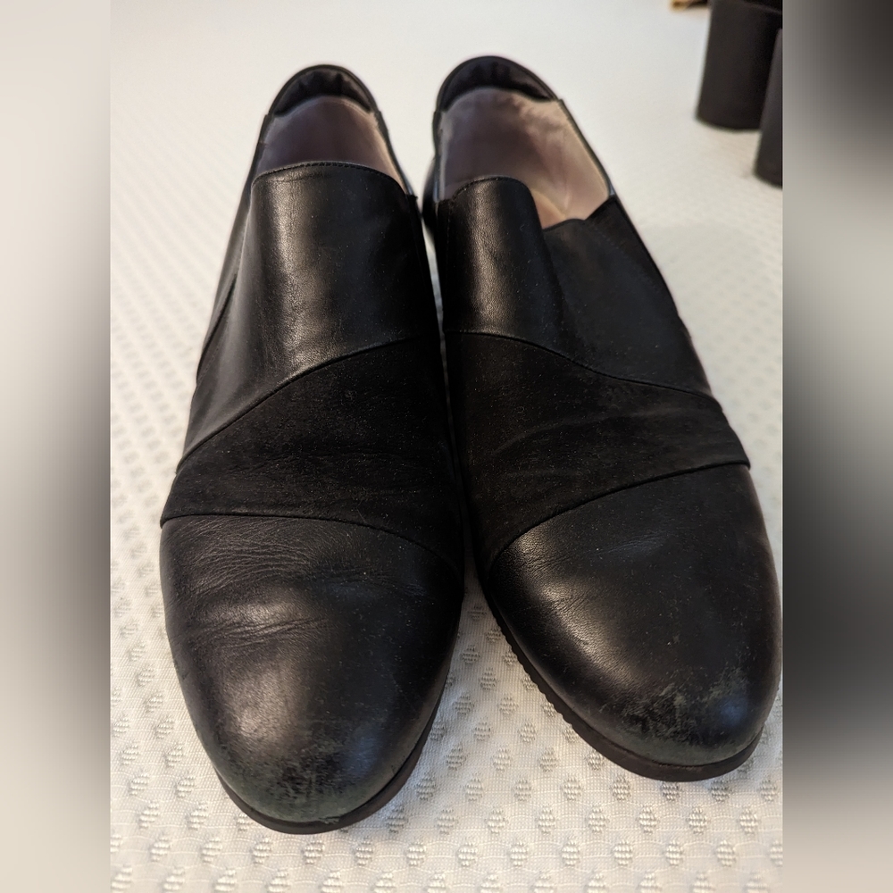 Low Heel Slip On Loafers